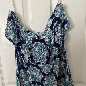 XL Large Lilly Pulitzer Strapless Top